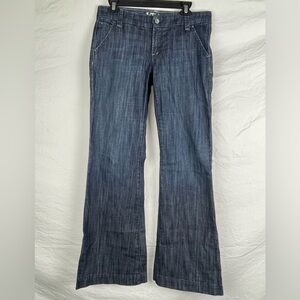 !IT Los Angeles Jeans-Flare-Low Rise-Dark Blue-Dress Pants-29x32